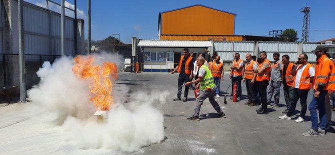 Büyükşehir İtfaiyesi’nden MEPAR Nakliyat’a eğitim