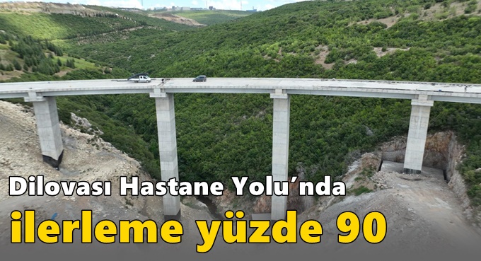 Dilovası Hastane Yolu’nda ilerleme yüzde 90