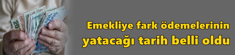 Emekliye fark ödemelerinin yatacağı tarih belli oldu