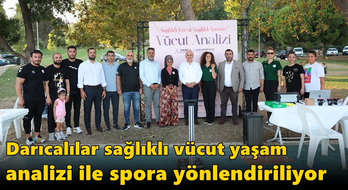 Darıcalılar sağlıklı vücut yaşam analizi ile spora yönlendiriliyor