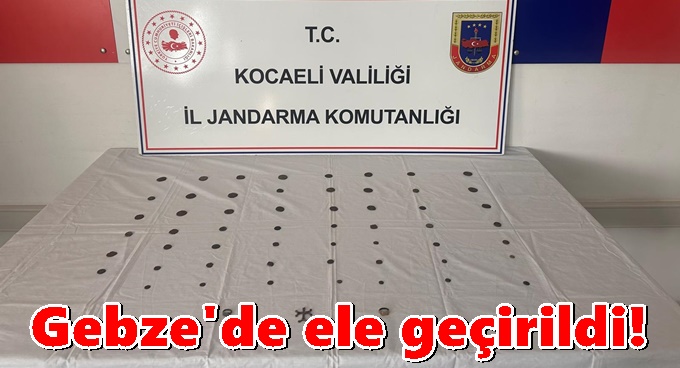 Gebze'de ele geçirildi!