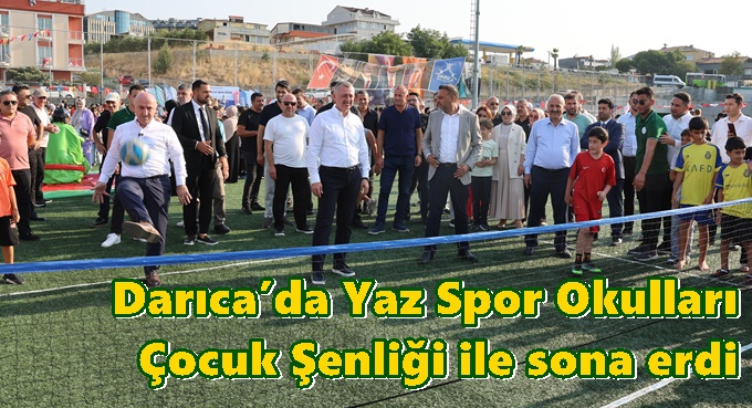 Darıca’da Yaz Spor Okulları Çocuk Şenliği ile sona erdi