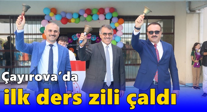 Çayırova’da ilk ders zili çaldı