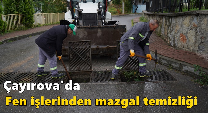 Fen işlerinden mazgal temizliği