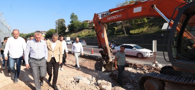 Başkan Büyükakın, Başiskele’de düğümü çözecek noktayı inceledi