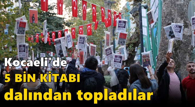 5 bin kitabı dalından topladılar