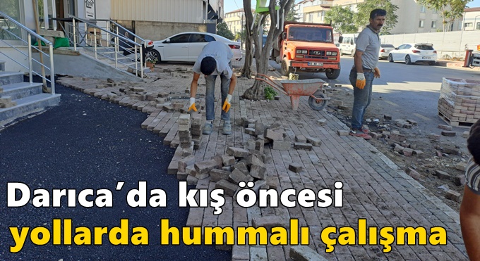 DARICA'DA ÜSTYAPI YATIRIMLARI HIZ KESMEDEN DEVAM EDİYOR