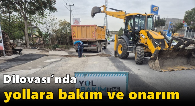 Dilovası’nda yollara bakım ve onarım