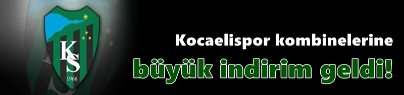 Kocaelispor kombinelerine büyük indirim geldi!