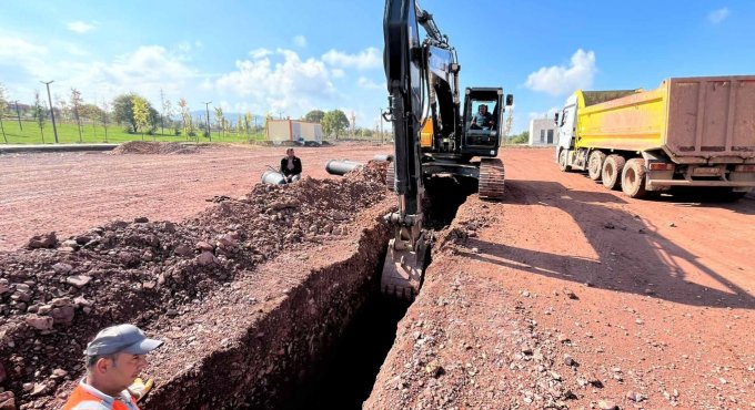 Seymen Millet Bahçesi’nde otopark çalışması başladı