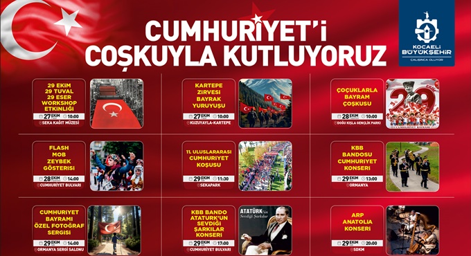 Cumhuriyet’in 101. yılı doya doya kutlanacak