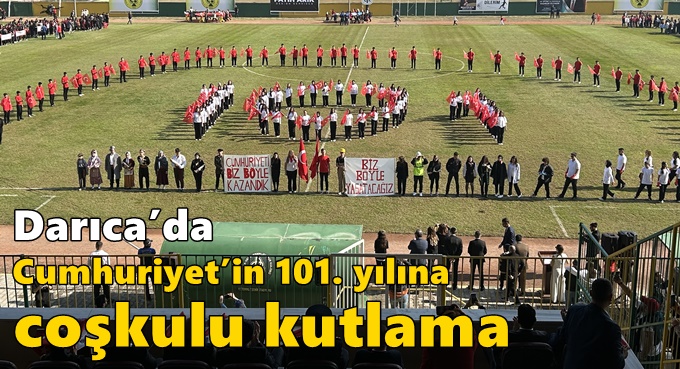 Darıca’da Cumhuriyet’in 101. yılına coşkulu kutlama