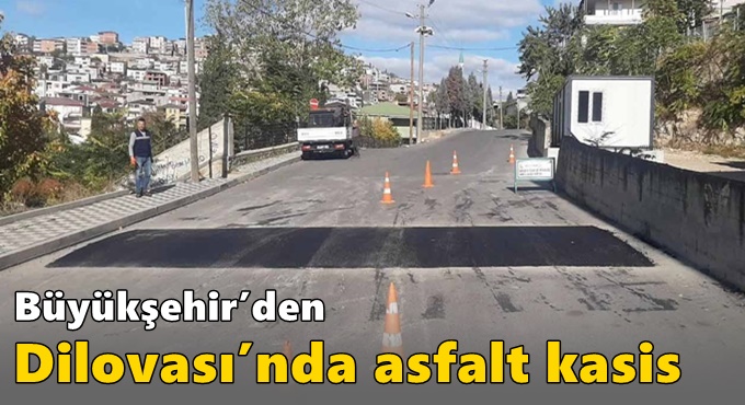 Büyükşehir’den Dilovası’nda asfalt kasis