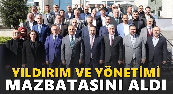 Başkan İlhan Yıldırım mazbatasını aldı