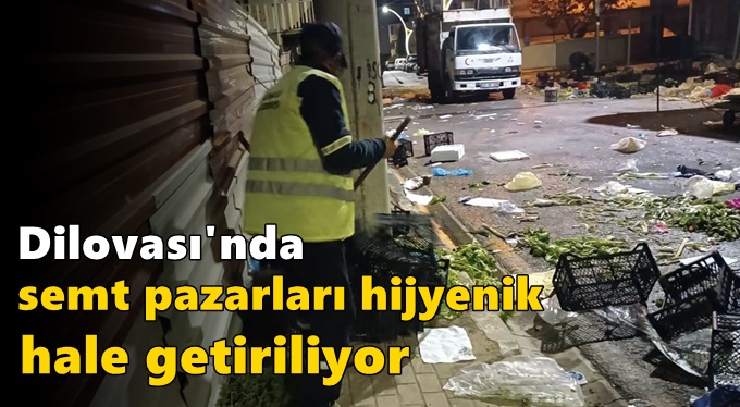 Dilovası'nda Semt Pazarları Hijyenik Hale Getiriliyor