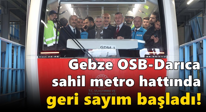 Kocaeli’nin ilk metrosunda geri sayım