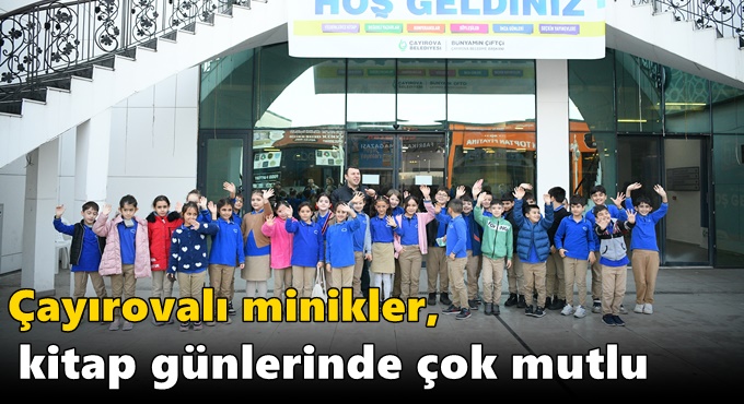 Çayırovalı minikler, kitap günlerinde çok mutlu