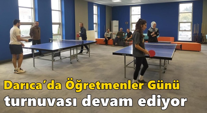 Darıca’da Öğretmenler Günü Turnuvası devam ediyor