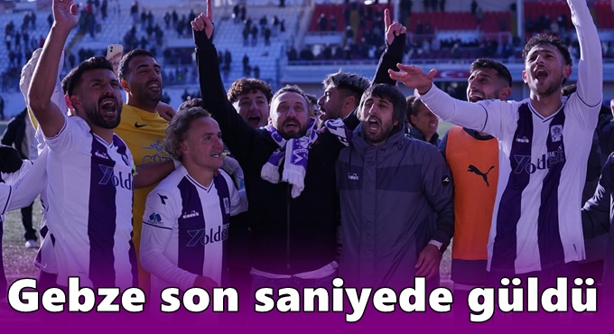 Gebze son saniyede güldü