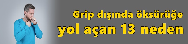 Grip dışında öksürüğe yol açan 13 neden