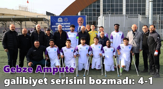 Gebze Ampute galibiyet serisini bozmadı: 4-1