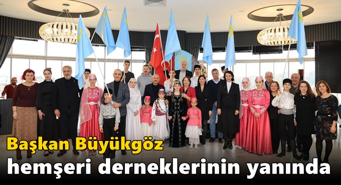 Başkan Büyükgöz hemşeri  derneklerinin yanında