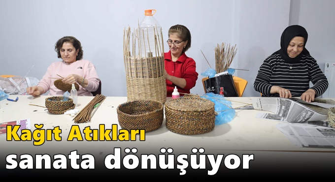 Kağıt Atıkları Sanata Dönüşüyor