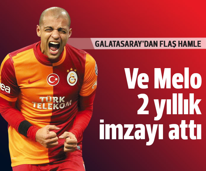 Melo imzayı  attı