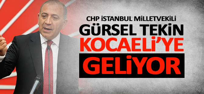 Gürsel Tekin Kocaeli'ye geliyor