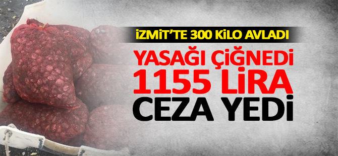 Yasağı çiğnedi 1155 lira ceza yedi