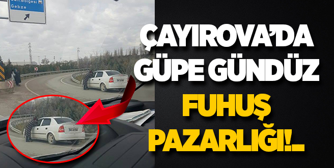 Çayırova’da güpe gündüz fuhuş pazarlığı!