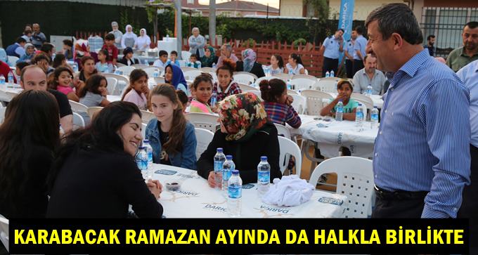 Karabacak Ramazan ayında da halkın içinde