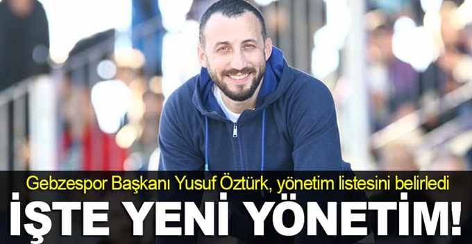 İşte Gebzespor'un yeni yönetimi