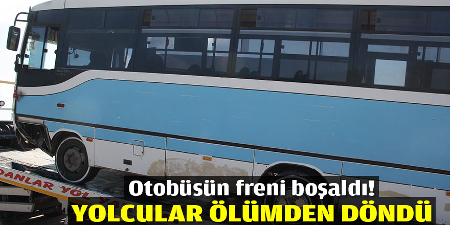 Yolcular ölümden döndü!