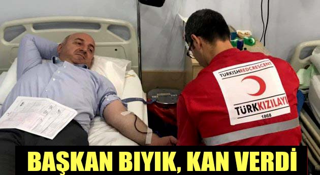 Başkan Bıyık kan verdi!