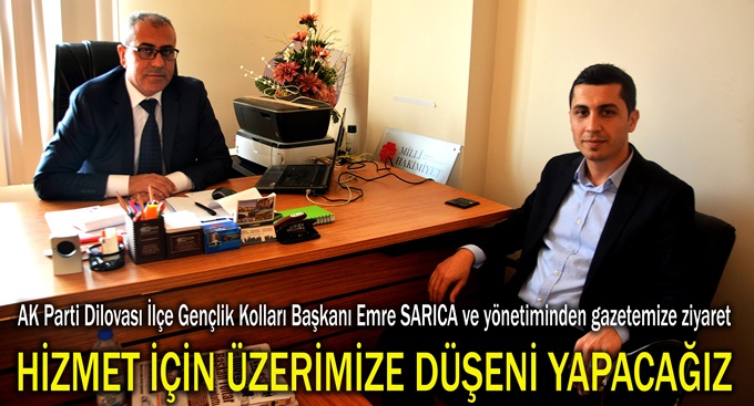 Sarıca ve yönetiminden gazetemize ziyaret