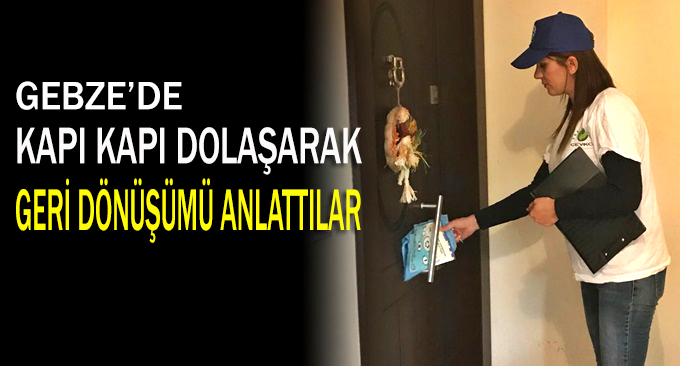 Gebze'de geri dönüşüm çalışmaları