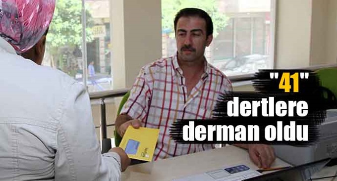 “41”, dertlere derman oldu