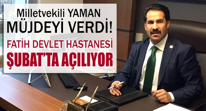 Cemil Yaman'dan hastane müjdesi!