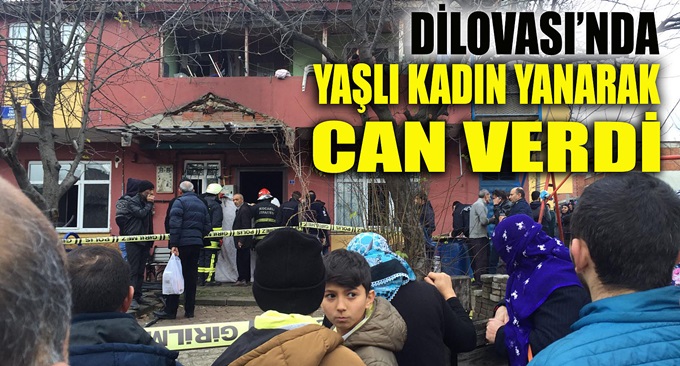 Dilovası'nda yaşlı kadın yanarak can verdi