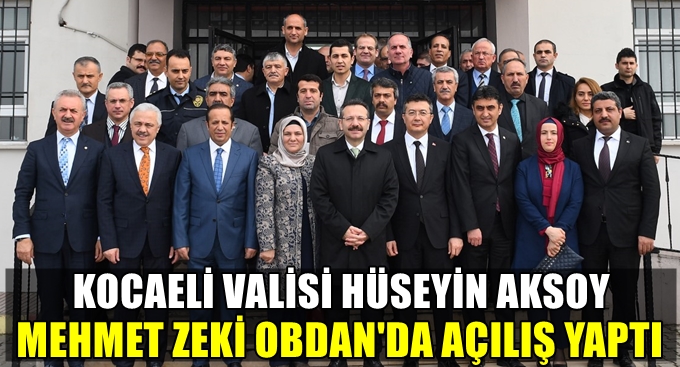 Vali Aksoy Dilovası'nda açılış yaptı