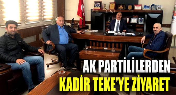 AK Partililerden Teke'ye ziyaret