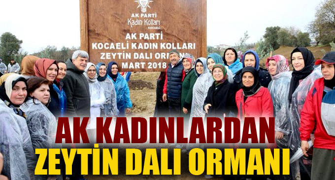 AK Kadınlardan "Zeytin Dalı" ormanı