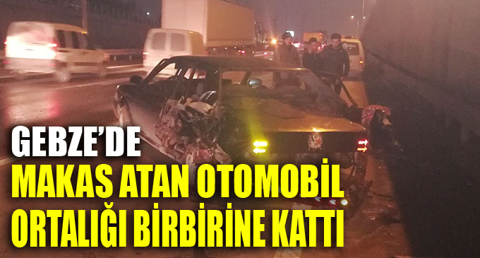 Makas atan otomobil trafiği birbirine kattı