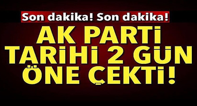 AK Parti aday tanıtım toplantısını 24 Mayıs'a çekti!