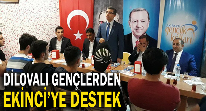 Dilovalı gençlerden Ekinci’ye destek sözü