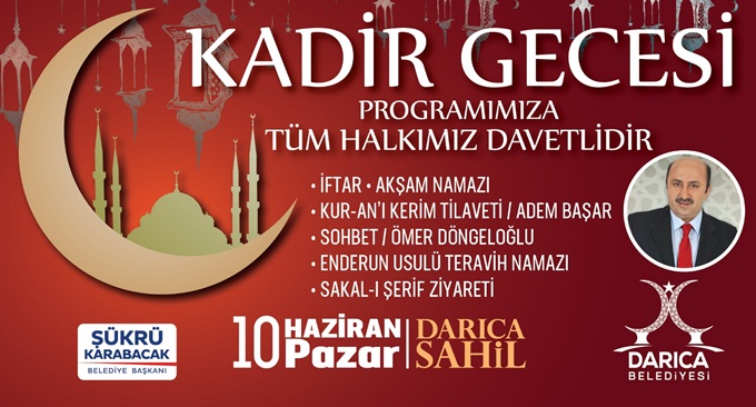 Darıca Kadir Gecesine hazır