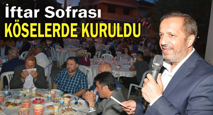 İftar sofrası Köseler mahallesinde  kuruldu