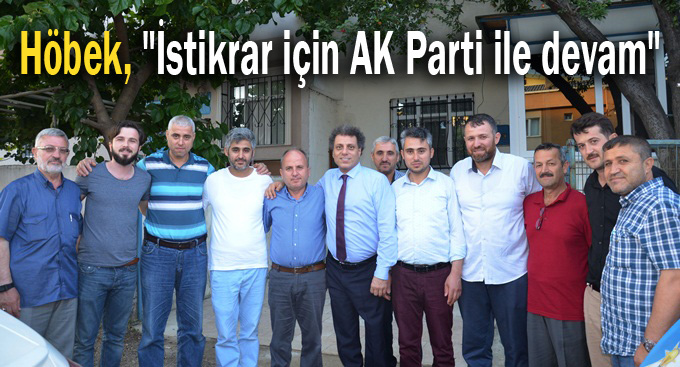 Höbek, "İstikrar için AK Parti ile devam"