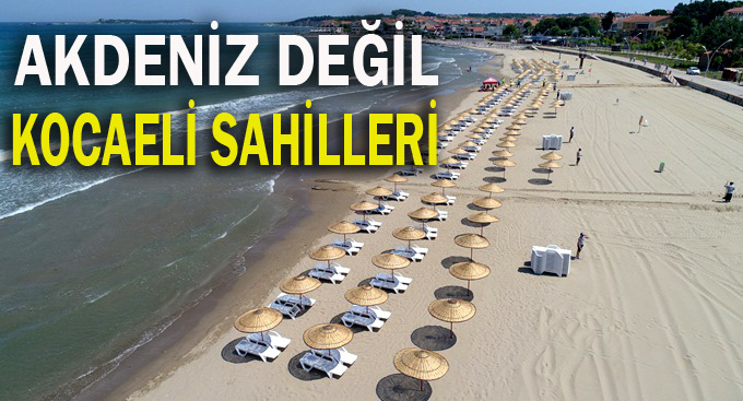 Akdeniz sahilleri değil Kocaeli plajları